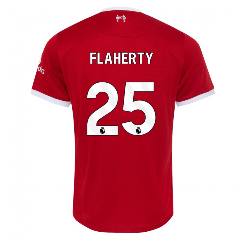 Kandiny Kinderen Gilly Flaherty #25 Rood Thuisshirt Thuistenue 2023/24 T-Shirt België