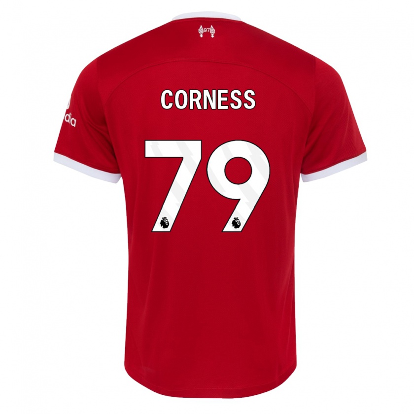 Kandiny Bambino Maglia Dominic Corness #79 Rosso Kit Gara Home 2023/24 Maglietta