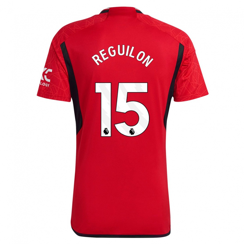 Kandiny Bambino Maglia Sergio Reguilón #15 Rosso Kit Gara Home 2023/24 Maglietta