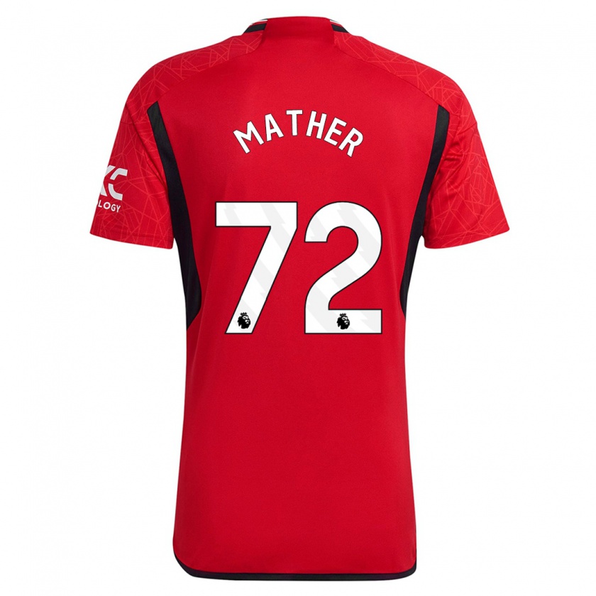 Kandiny Niño Camiseta Sam Mather #72 Rojo 1ª Equipación 2023/24 La Camisa