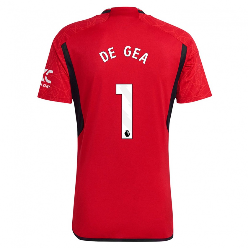 Kandiny Kinderen David De Gea #1 Rood Thuisshirt Thuistenue 2023/24 T-Shirt België