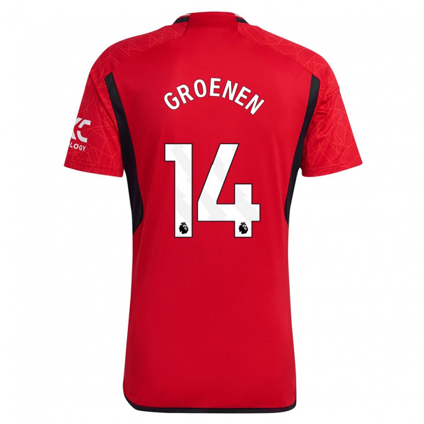 Kandiny Kinderen Jackie Groenen #14 Rood Thuisshirt Thuistenue 2023/24 T-Shirt België