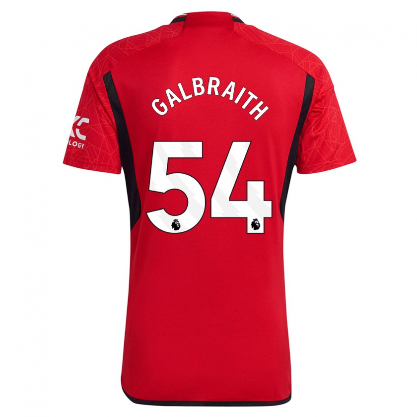 Kandiny Niño Camiseta Ethan Galbraith #54 Rojo 1ª Equipación 2023/24 La Camisa