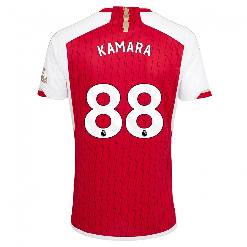 Kandiny Kinder Osman Kamara #88 Rot Heimtrikot Trikot 2023/24 T-Shirt Österreich