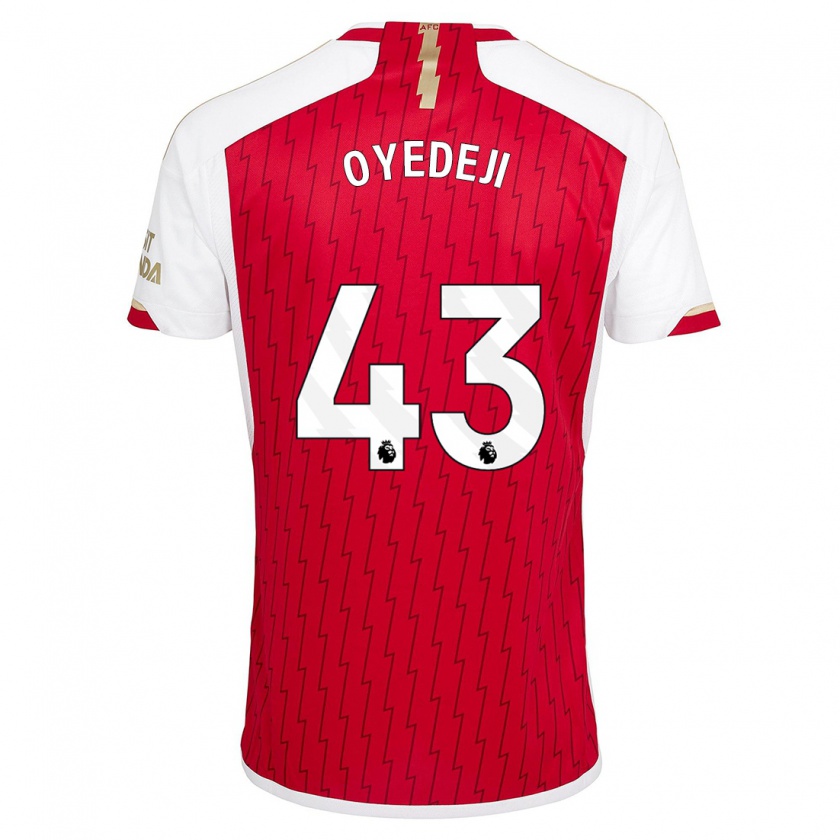 Kandiny Kinderen Nathan Butler Oyedeji #43 Rood Thuisshirt Thuistenue 2023/24 T-Shirt België