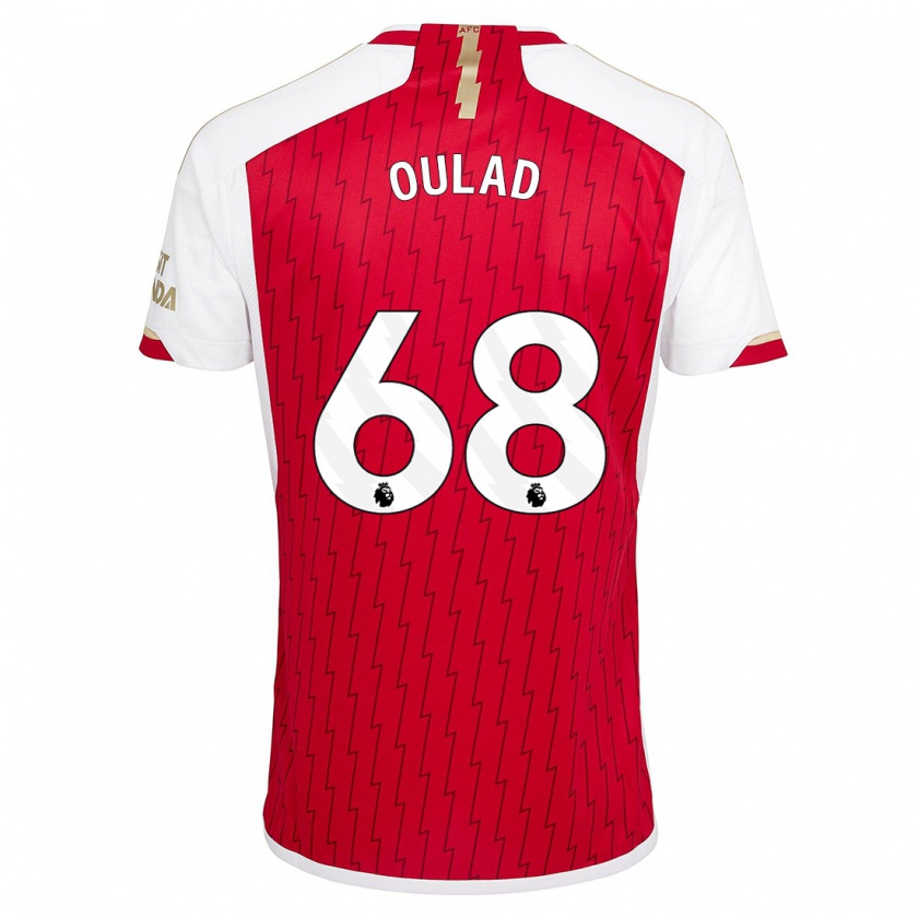 Kandiny Kinderen Salah-Eddine Oulad M'hand #68 Rood Thuisshirt Thuistenue 2023/24 T-Shirt België