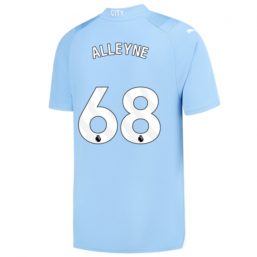 Kandiny Niño Camiseta Max Alleyne #68 Azul Claro 1ª Equipación 2023/24 La Camisa