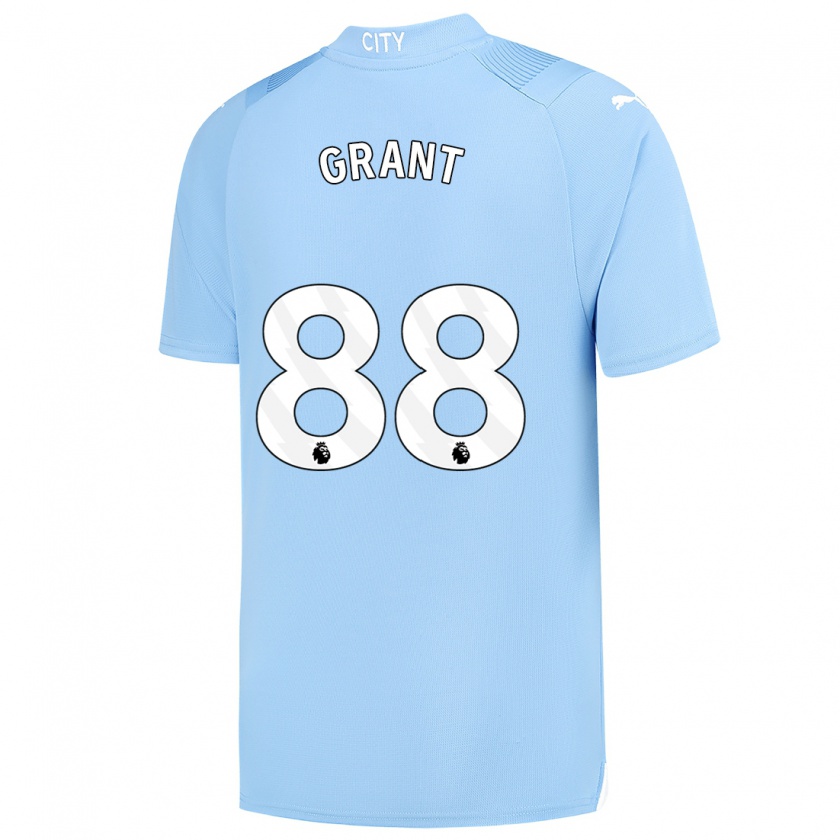 Kandiny Kinderen True Grant #88 Lichtblauw Thuisshirt Thuistenue 2023/24 T-Shirt België