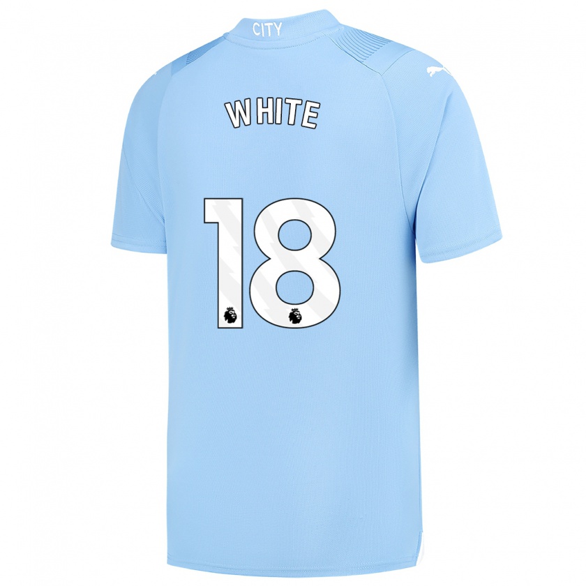 Kandiny Bambino Maglia Ellen White #18 Azzurro Kit Gara Home 2023/24 Maglietta