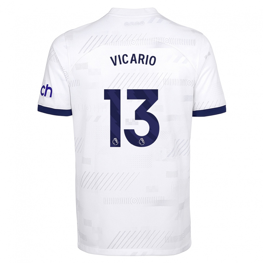 Kandiny Bambino Maglia Guglielmo Vicario #13 Bianco Kit Gara Home 2023/24 Maglietta