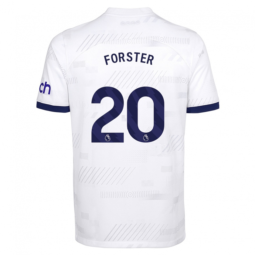 Kandiny Bambino Maglia Fraser Forster #20 Bianco Kit Gara Home 2023/24 Maglietta