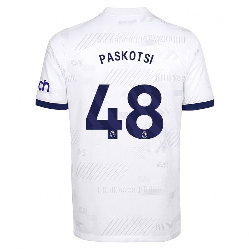 Kandiny Bambino Maglia Maksim Paskotsi #48 Bianco Kit Gara Home 2023/24 Maglietta