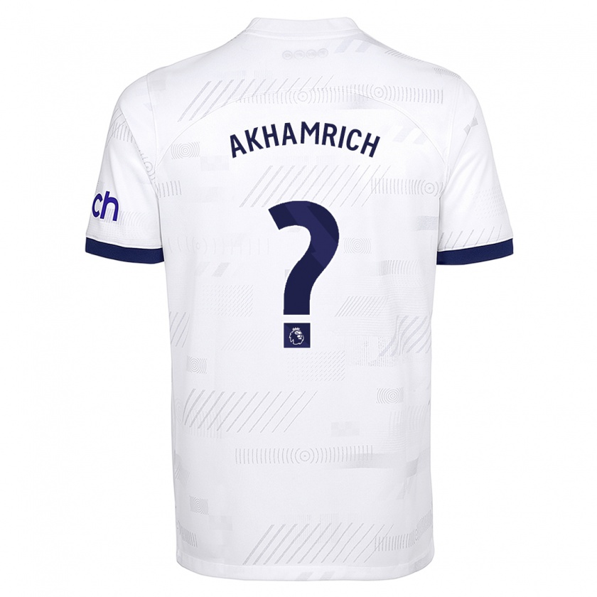 Kandiny Bambino Maglia Yusuf Akhamrich #0 Bianco Kit Gara Home 2023/24 Maglietta