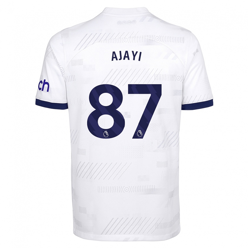 Kandiny Bambino Maglia Damola Ajayi #87 Bianco Kit Gara Home 2023/24 Maglietta