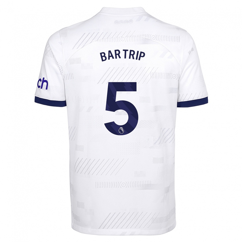 Kandiny Bambino Maglia Molly Bartrip #5 Bianco Kit Gara Home 2023/24 Maglietta