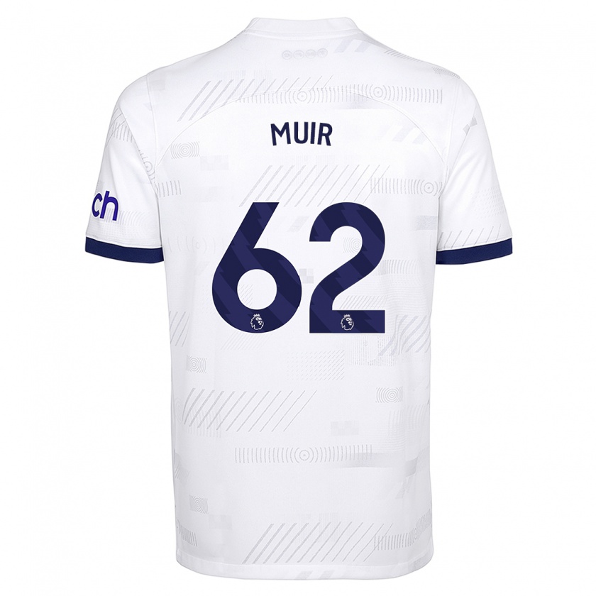 Kandiny Bambino Maglia Marqes Muir #62 Bianco Kit Gara Home 2023/24 Maglietta