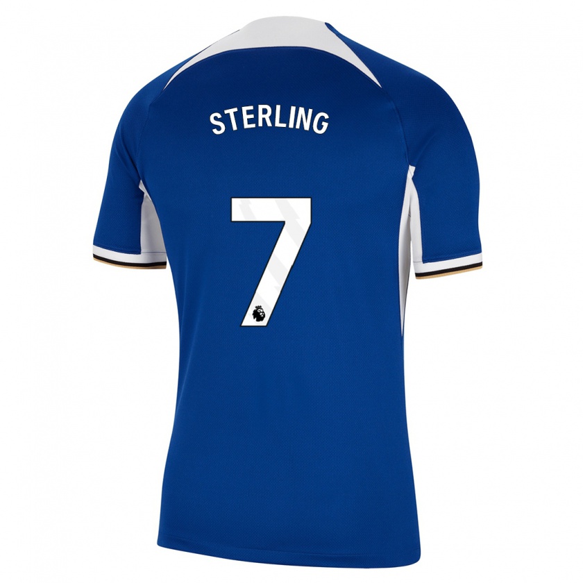 Kandiny Kinderen Raheem Sterling #7 Blauw Thuisshirt Thuistenue 2023/24 T-Shirt België