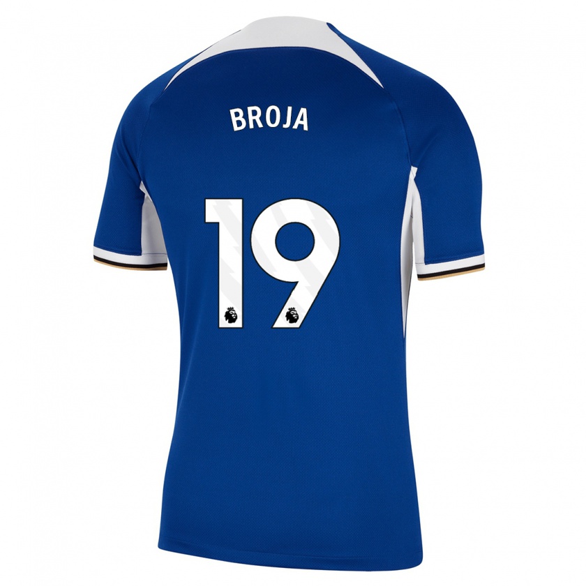 Kandiny Kinderen Armando Broja #19 Blauw Thuisshirt Thuistenue 2023/24 T-Shirt België