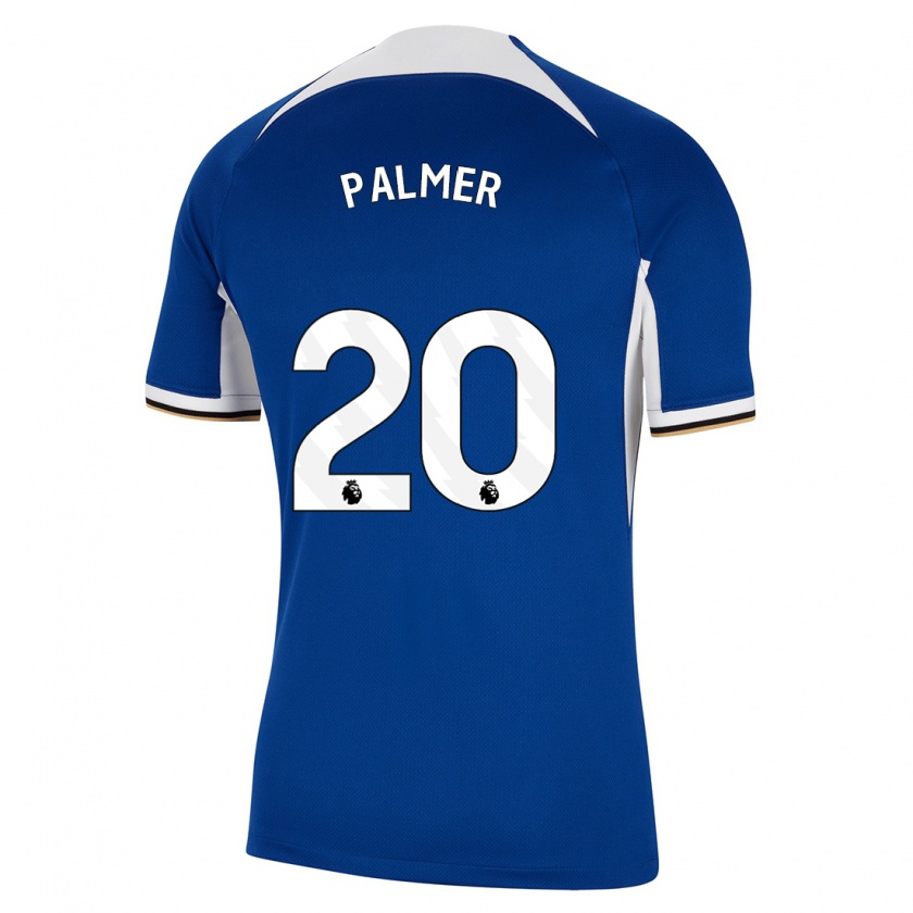 Kandiny Kinderen Cole Palmer #20 Blauw Thuisshirt Thuistenue 2023/24 T-Shirt België