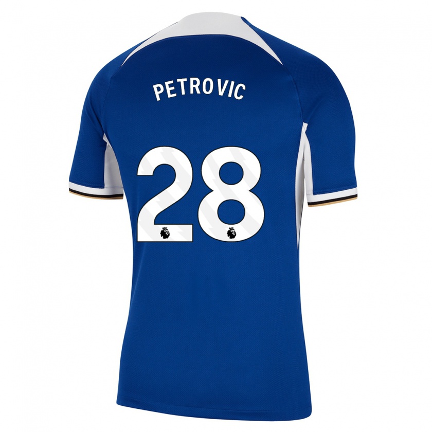 Kandiny Kinder Djordje Petrovic #28 Blau Heimtrikot Trikot 2023/24 T-Shirt Österreich