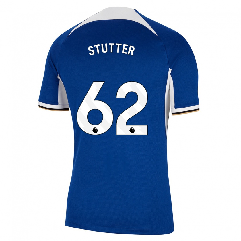 Kandiny Bambino Maglia Ronnie Stutter #62 Blu Kit Gara Home 2023/24 Maglietta