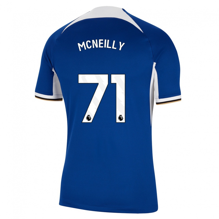 Kandiny Kinderen Donnell Mcneilly #71 Blauw Thuisshirt Thuistenue 2023/24 T-Shirt België