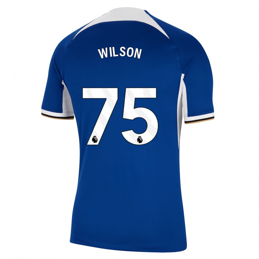 Kandiny Kinder Kaiden Wilson #75 Blau Heimtrikot Trikot 2023/24 T-Shirt Österreich