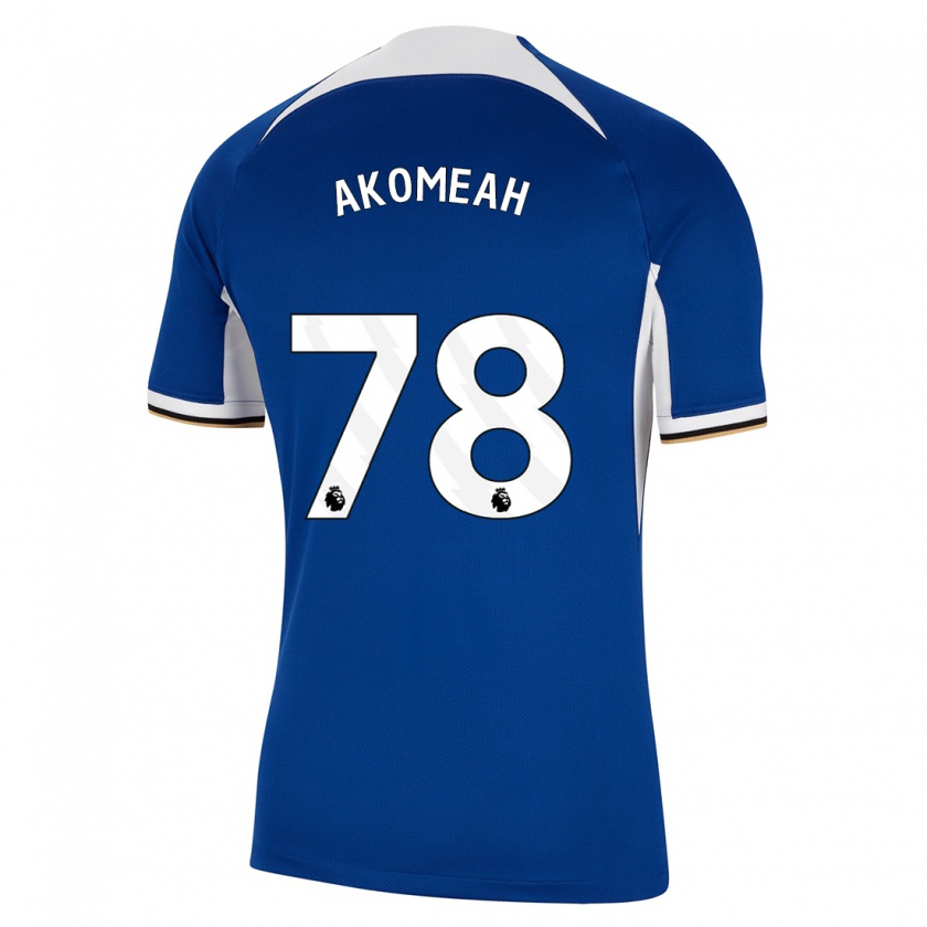 Kandiny Bambino Maglia Travis Akomeah #78 Blu Kit Gara Home 2023/24 Maglietta