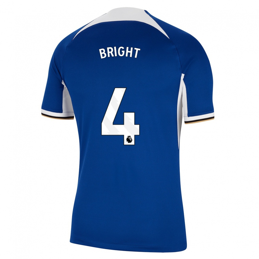 Kandiny Kinderen Millie Bright #4 Blauw Thuisshirt Thuistenue 2023/24 T-Shirt België