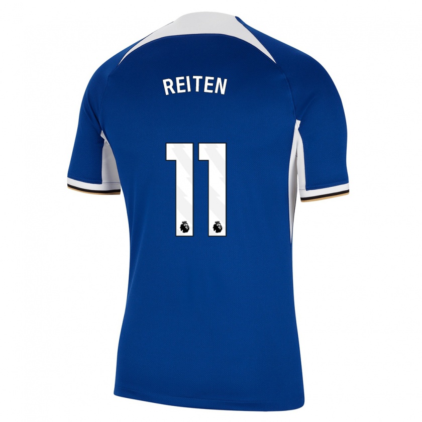 Kandiny Kinderen Guro Reiten #11 Blauw Thuisshirt Thuistenue 2023/24 T-Shirt België