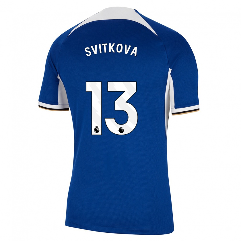 Kandiny Kinder Katerina Svitkova #13 Blau Heimtrikot Trikot 2023/24 T-Shirt Österreich