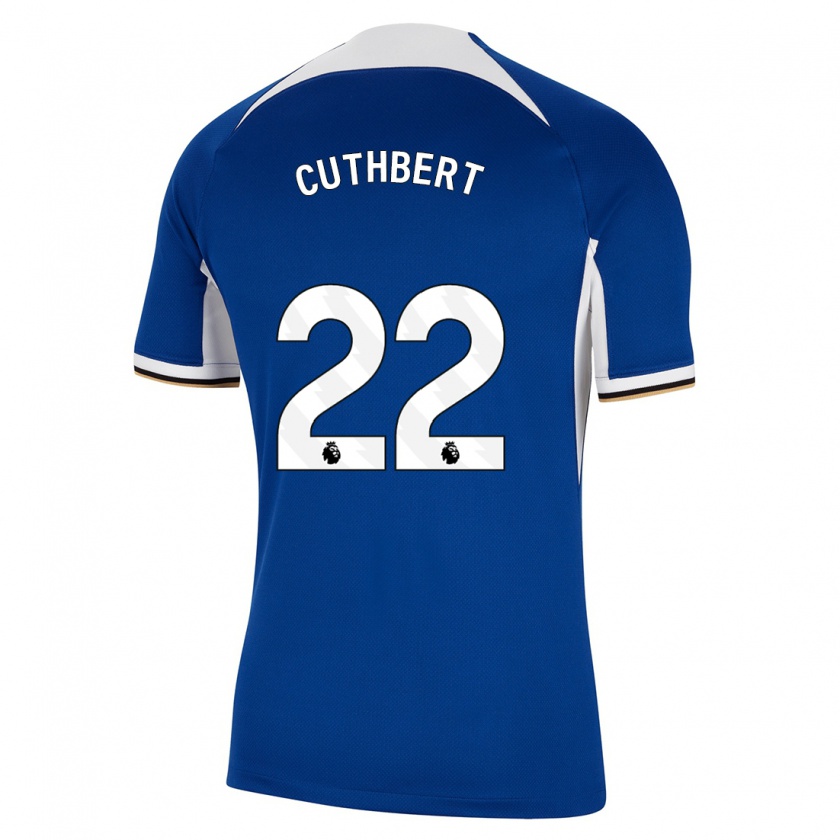 Kandiny Kinderen Erin Cuthbert #22 Blauw Thuisshirt Thuistenue 2023/24 T-Shirt België