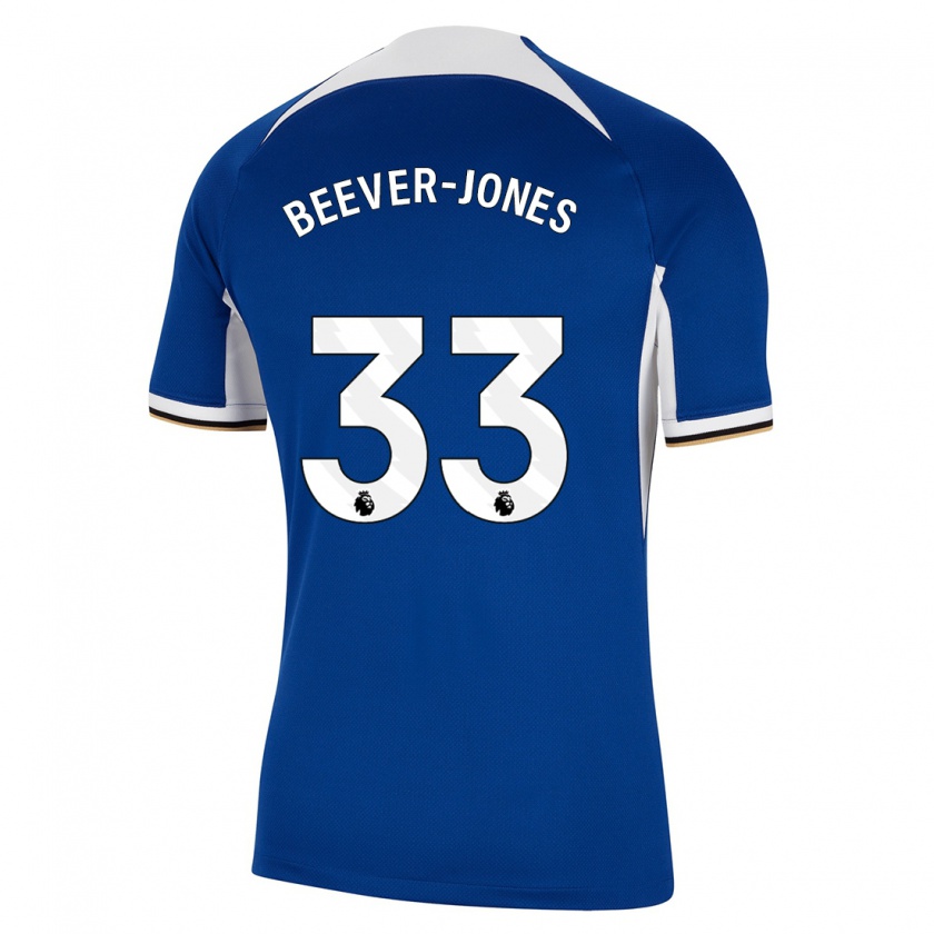 Kandiny Bambino Maglia Aggie Beever-Jones #33 Blu Kit Gara Home 2023/24 Maglietta