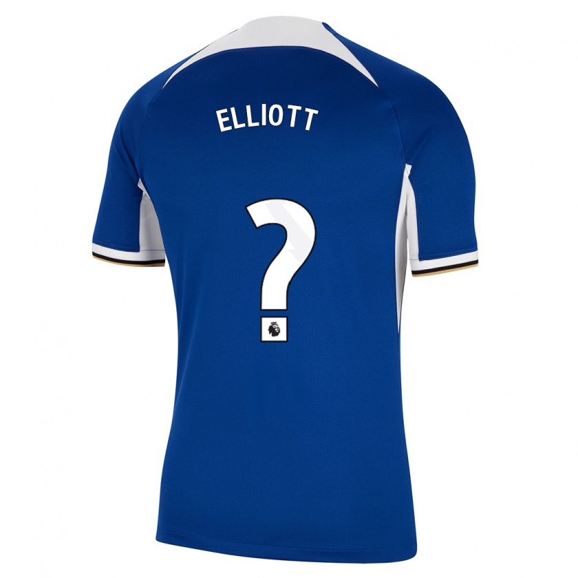 Kandiny Kinderen Ben Elliott #0 Blauw Thuisshirt Thuistenue 2023/24 T-Shirt België