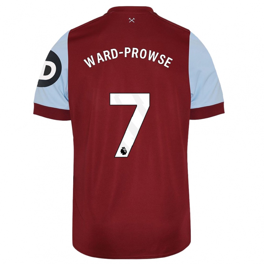 Kandiny Niño Camiseta James Ward-Prowse #7 Granate 1ª Equipación 2023/24 La Camisa