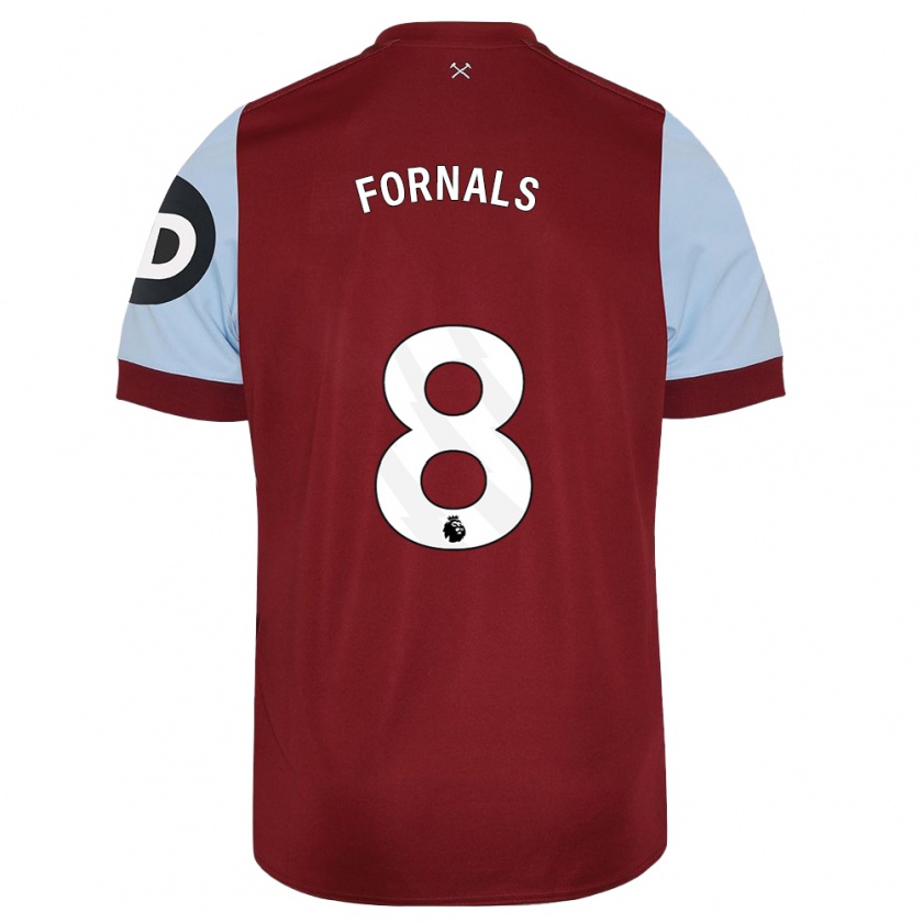 Kandiny Niño Camiseta Pablo Fornals #8 Granate 1ª Equipación 2023/24 La Camisa