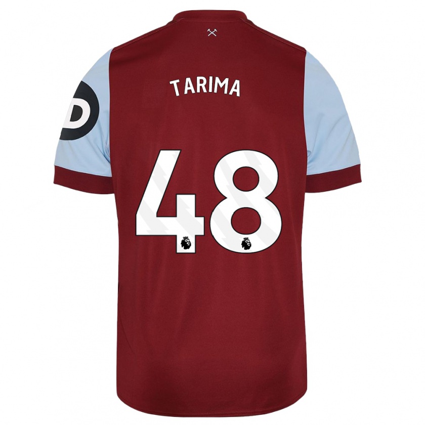 Kandiny Kinderen Sean Tarima #48 Kastanjebruin Thuisshirt Thuistenue 2023/24 T-Shirt België