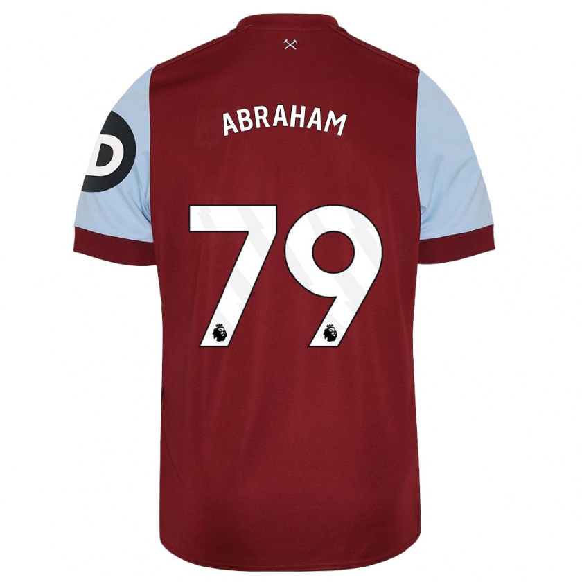 Kandiny Kinder Dondre Abraham #79 Kastanienbraun Heimtrikot Trikot 2023/24 T-Shirt Österreich