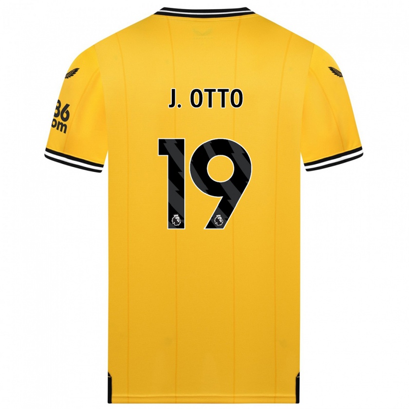 Kandiny Kinderen Jonny Otto #19 Geel Thuisshirt Thuistenue 2023/24 T-Shirt België