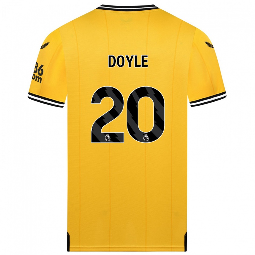 Kandiny Niño Camiseta Tommy Doyle #20 Amarillo 1ª Equipación 2023/24 La Camisa