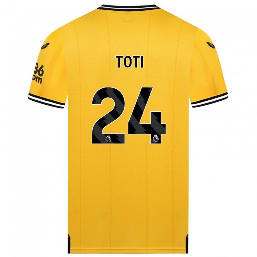 Kandiny Niño Camiseta Toti #24 Amarillo 1ª Equipación 2023/24 La Camisa México