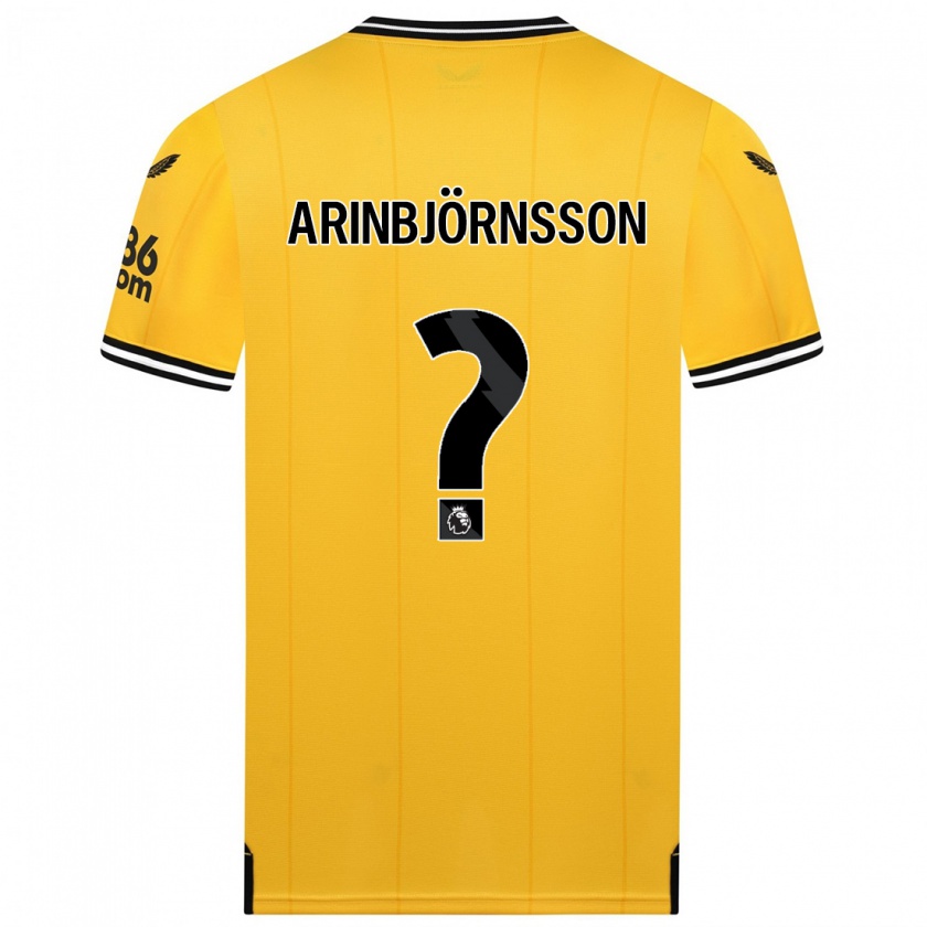 Kandiny Niño Camiseta Pálmi Rafn Arinbjörnsson #0 Amarillo 1ª Equipación 2023/24 La Camisa