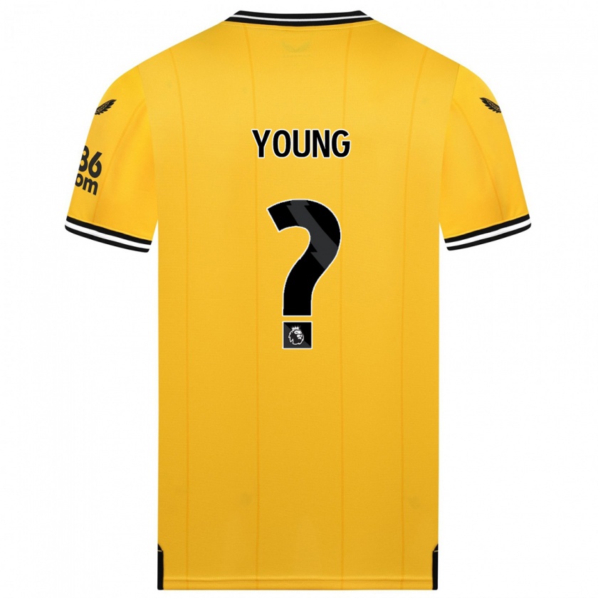 Kandiny Bambino Maglia Joe Young #0 Giallo Kit Gara Home 2023/24 Maglietta