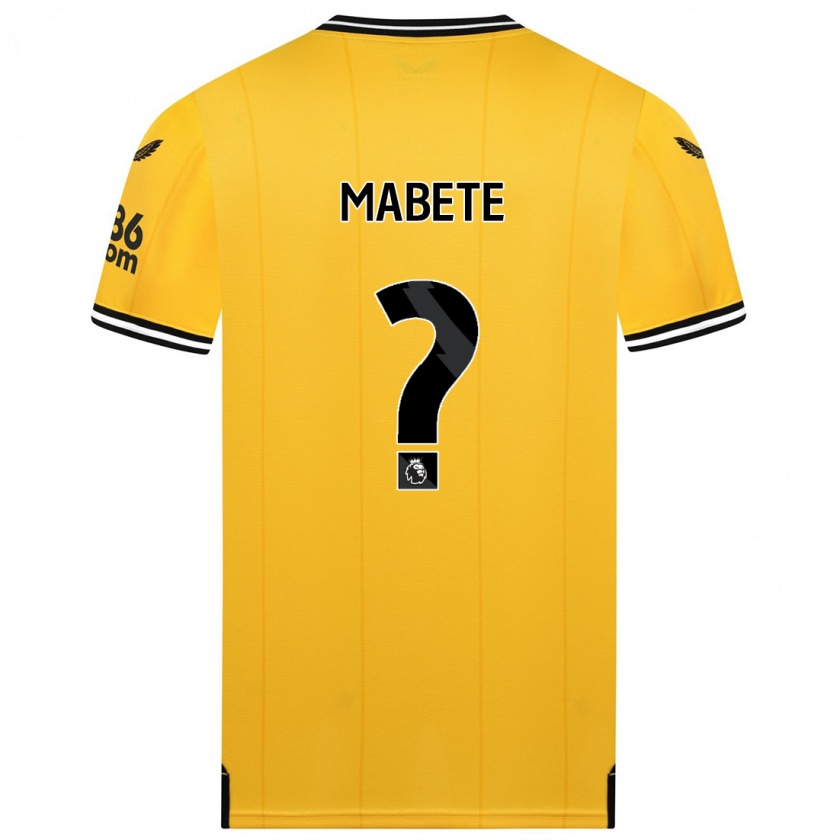 Kandiny Bambino Maglia Filozofe Mabete #0 Giallo Kit Gara Home 2023/24 Maglietta