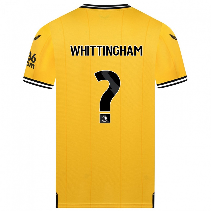 Kandiny Kinderen Matthew Whittingham #0 Geel Thuisshirt Thuistenue 2023/24 T-Shirt België