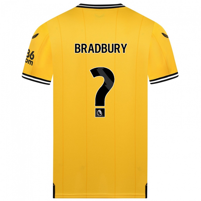 Kandiny Niño Camiseta Mackenzie Bradbury #0 Amarillo 1ª Equipación 2023/24 La Camisa