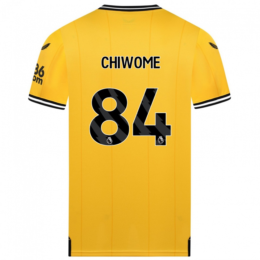 Kandiny Niño Camiseta Leon Chiwome #84 Amarillo 1ª Equipación 2023/24 La Camisa México