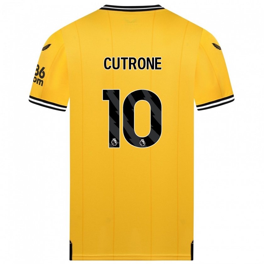 Kandiny Bambino Maglia Patrick Cutrone #10 Giallo Kit Gara Home 2023/24 Maglietta