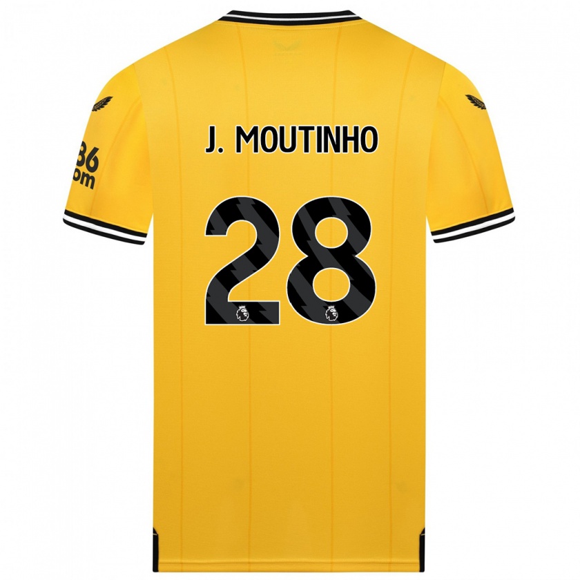 Kandiny Bambino Maglia Joao Moutinho #28 Giallo Kit Gara Home 2023/24 Maglietta