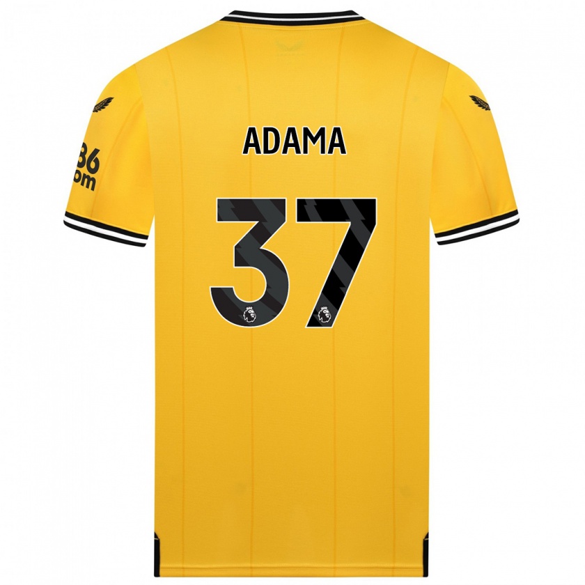 Kandiny Niño Camiseta Adama Traore #37 Amarillo 1ª Equipación 2023/24 La Camisa